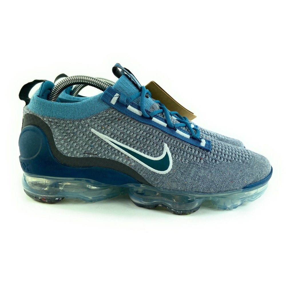 Nike Men's Air Vapormax 2021 Flyknit Riftblue Dark Teal Shoes DC9394-400 8-8.5